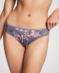 Thong Panty - FLORAL DREAMS MINI GRAY | Soma sale
