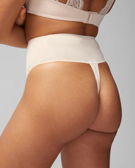Tummy High-Waist Thong Panty - PALE SAND | Soma for sale