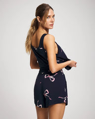 Pajama Shorts - BELOVED BOWS GRAND NAVY | Soma outlet