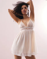 Soma's Sexiest Mesh and Lace Chemise - IVORY | Soma on sale