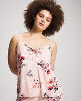 Tie Front Camisole - FLORAL DREAMS PINK BLUSH | Soma outlet