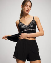 Lace Trim Shorts - BLACK | Soma Online