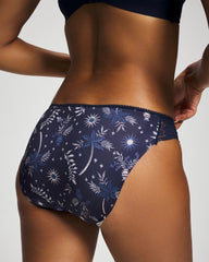 Edge Bikini Panty with Lace - BOTANICAL TILE NAVY M | Soma outlet