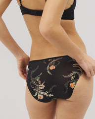 Edge Bikini Panty - PARADISE PLUMES D M BLACK | Soma Online
