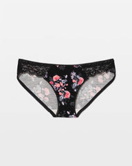 Bikini Panty with Lace - FLORAL DREAMS BLACK MINI | Soma near me
