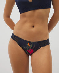 Bikini Panty with Lace - LE TIGRE FLORA MINI NAVY | Soma sale