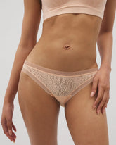 Soma Bikini Panty with Stretch Lace - PEACH PARFAIT | Soma sale