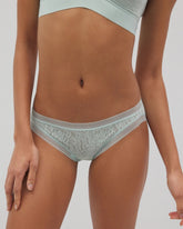Soma Bikini Panty with Stretch Lace - HARBOR GREEN | Soma discount