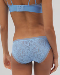 Soma Bikini Panty with Stretch Lace - WISHFUL BLUE | Soma Online