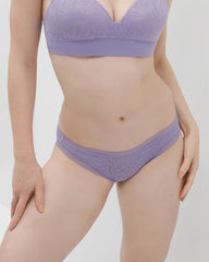 Soma Bikini Panty with Stretch Lace - JACARANDA | Soma outlet