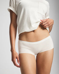 Cotton Boyshort Panty - HEATHER ECRU | Soma on sale