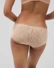 Soma Boyshort Panty with Stretch Lace - PEACH PARFAIT | Soma on sale