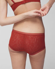 Soma Boyshort Panty with Stretch Lace - SIERRA REDWOOD | Soma near me