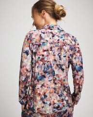 Long-Sleeve Notch Collar Pajama Top - PETAL MOSAIC PETROL | Soma on sale