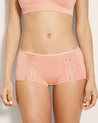 Boyshort Panty with Enchanting Lace - PEACH CLAY | Soma sale