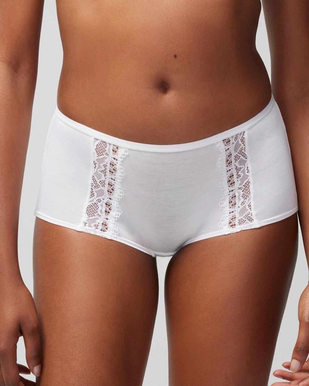 Boyshort Panty with Enchanting Lace - OPTIC WHITE | Soma sale