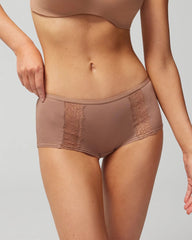 Boyshort Panty with Enchanting Lace - WARM SIENNA | Soma discount