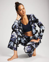 Satin Trim Pajama Pant - WHIMSICAL WINGS BLK MID | Soma sale