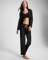 Ankle Pajama Pant - STELLAR SCENE BLACK/FOIL | Soma discount