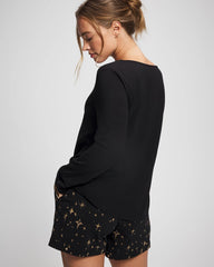 Long Sleeve Pajama Top - BLACK | Soma outlet