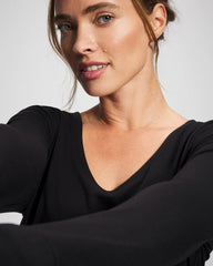 Long Sleeve Pajama Top - BLACK | Soma outlet