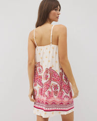 Smocked Neck Chemise - KASHMIR PAISLEY PLCD CH | Soma discount