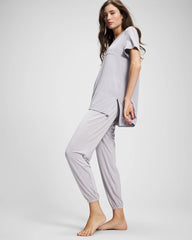 Short Sleeve Pajama Tunic Tee - MOONSTONE | Soma for sale