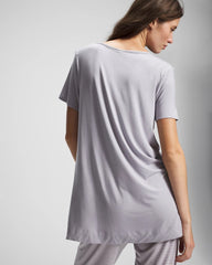 Short Sleeve Pajama Tunic Tee - MOONSTONE | Soma for sale
