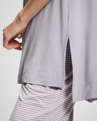 Short Sleeve Pajama Tunic Tee - MOONSTONE | Soma for sale