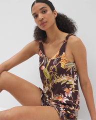 Shirred Strap Pajama Tank - PARROT-DISO PLUME G PLUM | Soma for sale