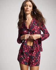 Relaxed Pajama Short - HOLLY JOLLY RED VELVET | Soma Online