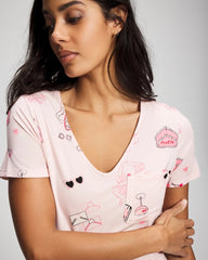 Short Sleeve Sleepshirt - BE MINE PRETTY PINK | Soma discount