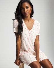 Short Sleeve Sleepshirt - COQUETTE VALENTINE CHAMP | Soma Online