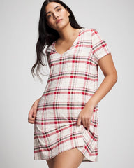 Short Sleeve Sleepshirt - TARTAN TEXTILE CHAMP | Soma for sale