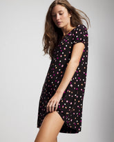 Short Sleeve Sleepshirt - DANCING DOTS BLACK | Soma discount