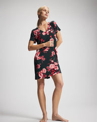 Short Sleeve Sleepshirt - COTTAGE FLORAL GREEN | Soma outlet