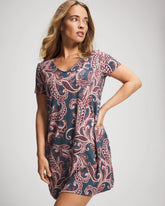Short Sleeve Sleepshirt - IMPERIAL PAISLEY MD PET | Soma sale