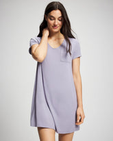 Short Sleeve Sleepshirt - LAVENDER CLOUD | Soma near me