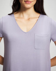 Short Sleeve Sleepshirt - LAVENDER CLOUD | Soma near me