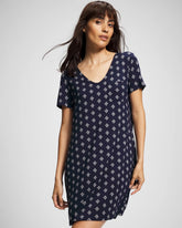 Short Sleeve Sleepshirt - BELLE FOULARD NAVY | Soma for sale