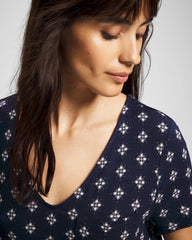 Short Sleeve Sleepshirt - BELLE FOULARD NAVY | Soma for sale