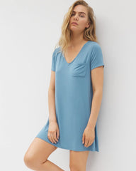 Short Sleeve Sleepshirt - BLUE HEAVEN | Soma on sale