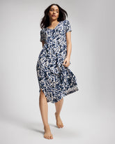 Short Sleeve Long Sleepshirt - LOVELIEST LEOPARD PARCH M | Soma sale