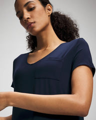 Short Sleeve Long Sleepshirt - NIGHTFALL NAVY | Soma discount