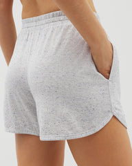 Slub Curved Hem Pajama Short - BLUE SLUB | Soma outlet