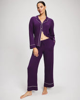 Solid Piped Pajama Pant - BLACKBERRY | Soma discount
