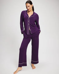 Solid Piped Pajama Pant - BLACKBERRY | Soma discount