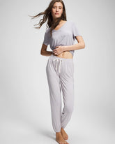 Banded Ankle Pajama Pant - NIGHTCAP STRIPE LILAC ASH | Soma sale