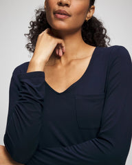 Long-Sleeve Sleepshirt - NIGHTFALL NAVY | Soma near me