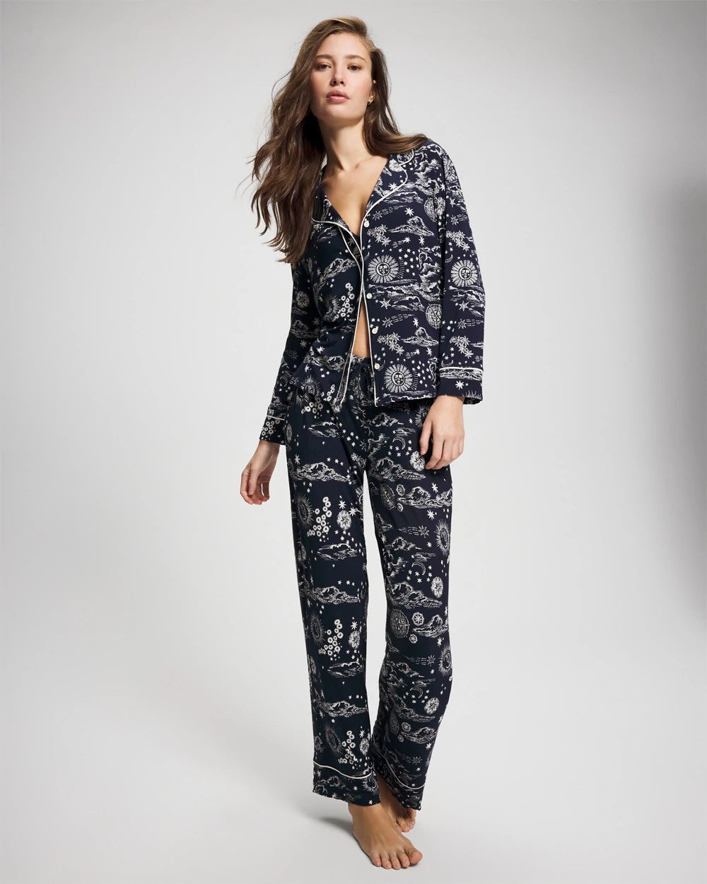 Printed Pajama Pant - COSMIC BALLET NAVY | Soma outlet